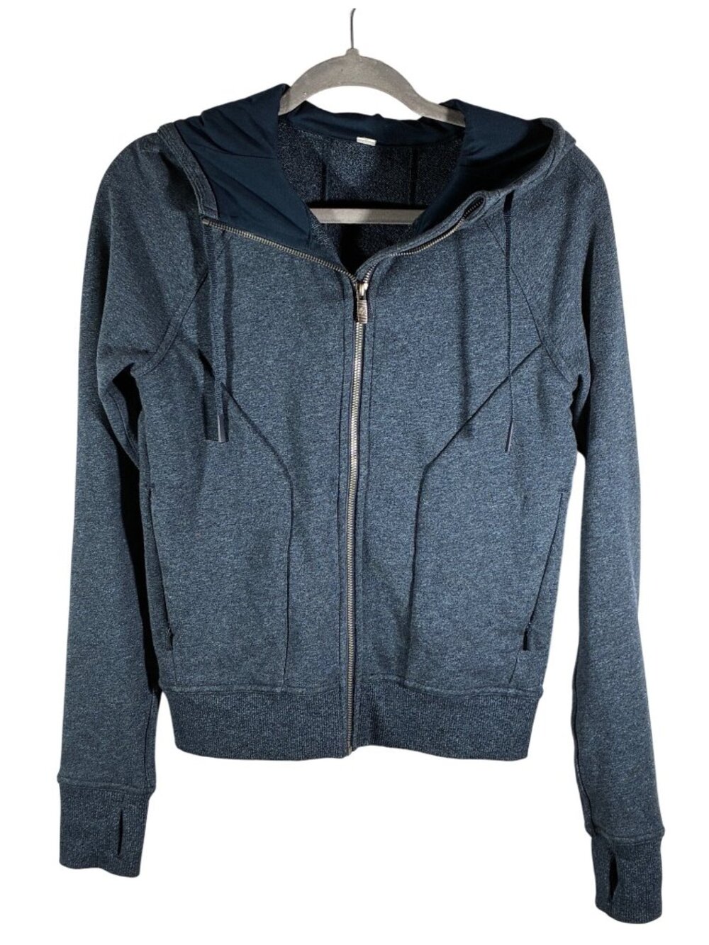 Lululemon Huddle & Hustle Hoodie Heathered Jet Blue Size 4 athleisure athletic